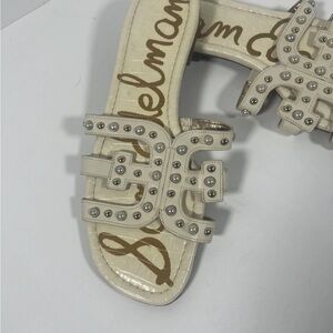Sam Edelman Cream Studded Sandals